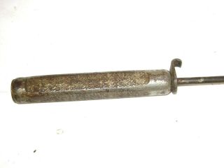 Antique Vintage Bone Horn Handle Corkscrew Wine Bottle Opener Ice Pick &Tongs 2