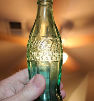 Rare Coca Cola Nov.  16,  1915 Bottle Binghamton N.  Y.  Porter 