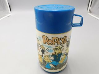 Vintage Rare 1979 The Last Popeye Plastic Lunchbox Thermos Wimpy Olive Oil