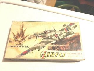 Vintage Airfix 1/72 Hawker Hurricane Mk.  Iv R.  P.  - - Rare Version