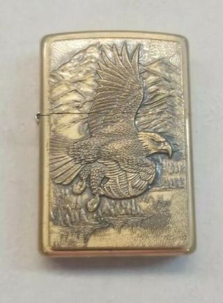 Vintage Zippo 2001 The American Eagle Lighter | Very Rare Brass |