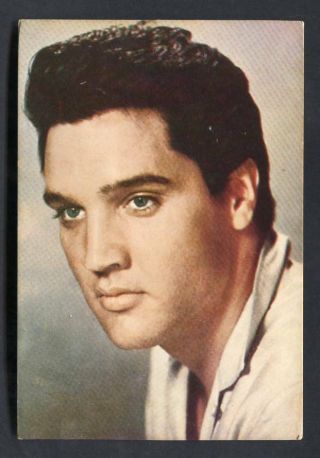 Rare Vintage Elvis Presley Handsome Color Photo Card Not Postcard Pc720
