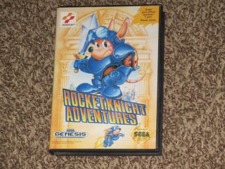 Case Only Rocket Knight Adventures Sega Genesis Great Shape Rare Box
