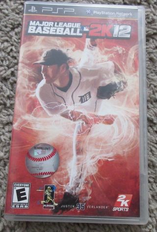 Major League Baseball 2k12 Mlb Sony Psp Playstation Portable Rare