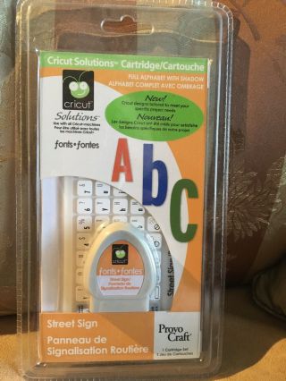 Cricut Solutions Cartridge - Street Sign (retired,  Rare),  Not Linked