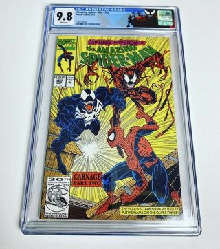 Spiderman 362 2nd Appearance Carnage Label Cgc 9.  8 Rare