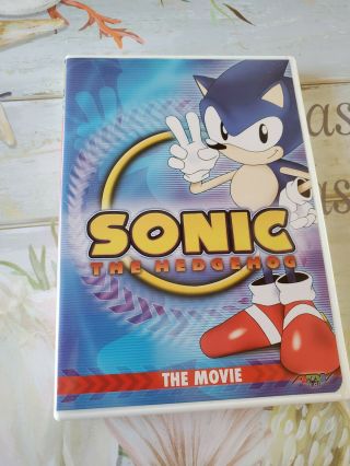 Sonic The Hedgehog: The Movie (dvd 1999) Very Rare Sega Nm Anime