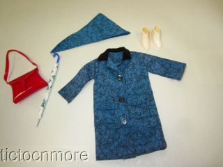 Vintage Ideal Tammy Doll Fashion Clothes 9111 Puddle Jumper Rain Set Complete