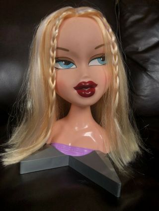 Rare Bratz Mga Large Styling Make Up Head 2002 Star Base Blonde Hair Cloe Doll