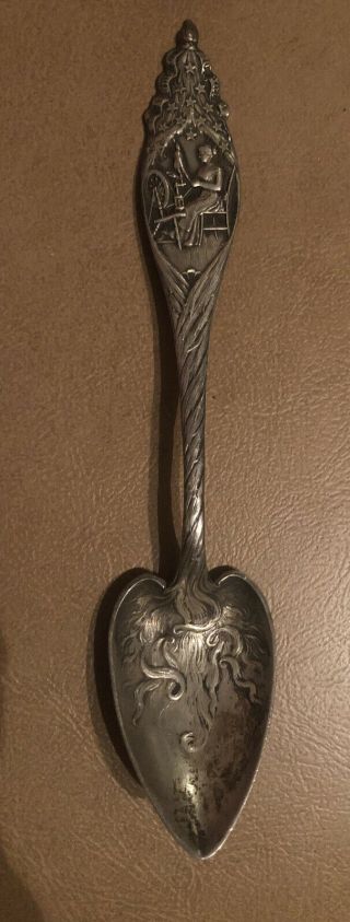 Antique J E Caldwell Sterling Silver Grapefruit Spoon Betsey Ross Rare 1915
