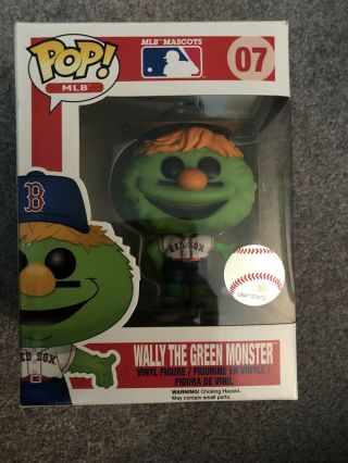 Funko Pop Mlb Mascots Wally The Green Monster Vaulted Rare 2014 Release