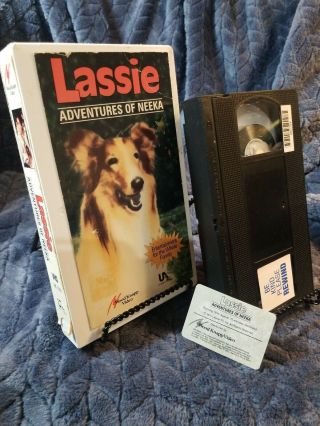 Lassie: Adventures Of Neeka - Vhs,  1968 Collie Alaska Rare - Family Tv Movie