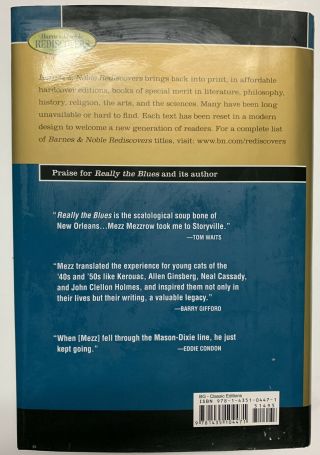 Really The Blues by Mezz Mezzrow/Bernard Wolfe JAZZ UNDERWORLD CLASSIC RARE HCDJ 2