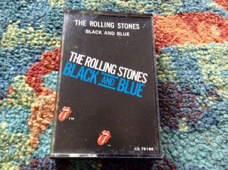 The Rolling Stones “black And Blue” Cassette Rock N Roll 1976 Cs 79104 Good Rare