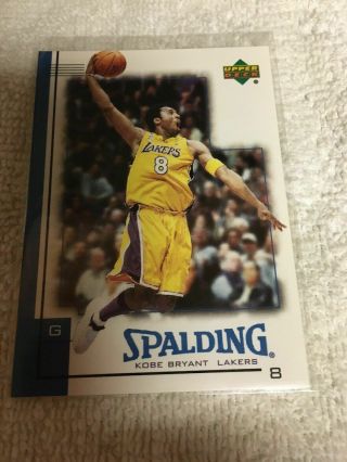 Kobe Bryant 2001 Upper Deck Spalding Promo Insert Rare -