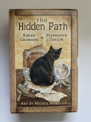 The Hidden Path Tarot Cards Black Bag Book Rare Oop