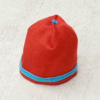 Rare Vintage Mattel Francie Land Ho 1220 Tomato Red & Turquoise Hat