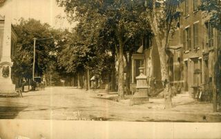 Doylestown Pa Pennsylvania,  Rppc Court Street,  Rare 1906 Real Photo Post Card