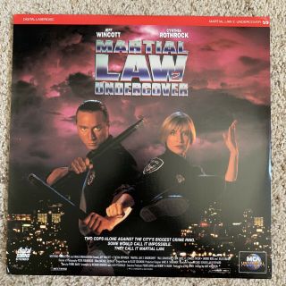 Martial Law 2 Undercover Laserdisc - Cynthia Rothrock - Very Rare