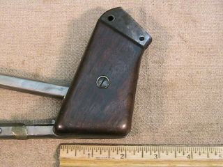 Marbles Game Getter Model 1921 Hand Grips Complete Wood Vintage Gun Parts Rare