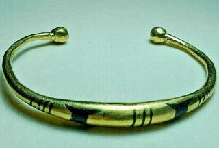 Rare Extremely Ancient Viking Bracelet Bronze Artifact Authentic Very Stunning