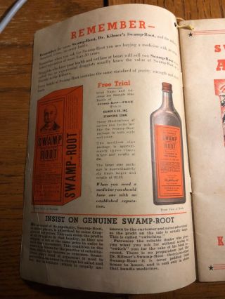 Vintage Swamp Root Almanac,  Dr.  Kilmer,  1943,  Native American Indian Navajo Girl 3