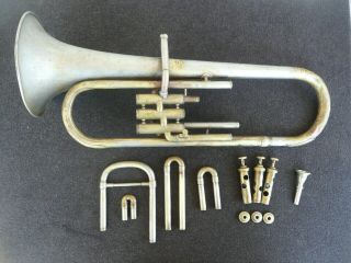 Rare Old French Alto Horn " Saxotromba " Made Around 1880