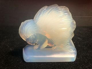 Rare Sabino Paris Porcupine Figurine Paperweight Opalescent Art Glass