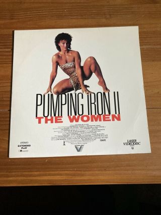 Rare Laserdisc Pumping Iron Ii 2 The Woman Female Bodybuilding 1985 Vestron