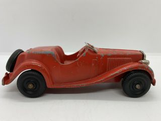 Antique Vintage 1950’s Red Mg Hubley 4 Kiddie Toy Convertible Mgb Roadster