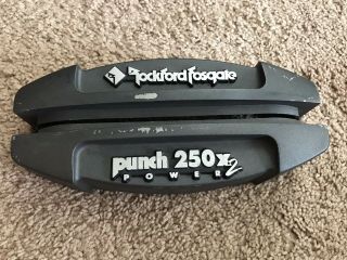 Old School Rockford Fosgate Punch Power 250 X2 Badges & End Caps - - Rare