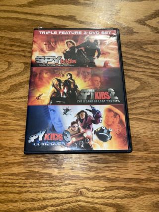 Spy Kids 1 2 3 Trilogy Lost Dreams Game Over Triple Feature Rare Miramax Dvd Set