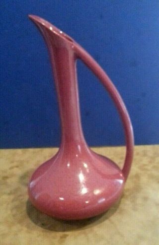 Vintage Antique Pink Maroon Dryden Pottery 11.  5 