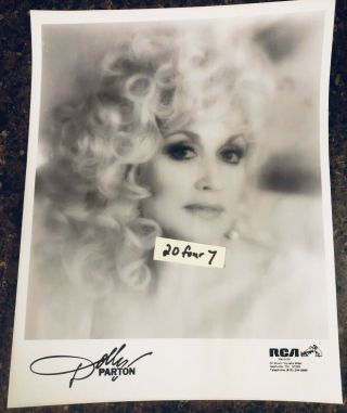Very Rare Vintage Dolly Parton 8 X 10 Rca Press Photo Collectors Item