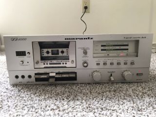 Rare Marantz Sd 4000 2 Speed 3 Head Cassette Deck (read The Description)