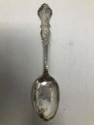 Alvin Sterling Silver Souvenir Spoon Pan American Exposition 1901 Buffalo Ny