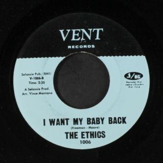 Ethics: I Want My Baby Back / Farewell 45 Rare Soul