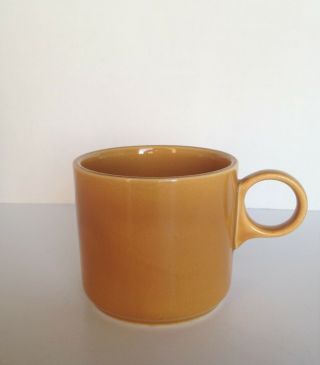 1 1969 Homer Laughlin Ironstone Coffee Mug In Fiesta Antique Gold 3 " T More Avail
