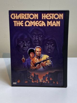 The Omega Man Charlton Heston Anthony Zerbe Rosalind Cash Dvd Rare Snap Case