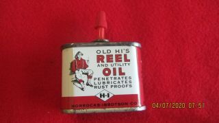 Rare Fishing Reel Oil Can [old Hi " S Reel Oil]