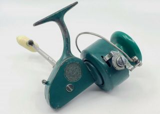 Vintage Penn 710 Spinfisher Green Spinning Fishing Reel - Good