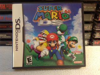 Mario 64 Ds Rare Adventure Video Game 2004 Luigi Wario Yoshi W/box