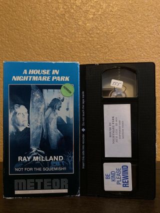 A House In Nightmare Park Vhs Horror Cult 80s Meteor Video Rare Af