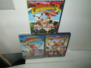 Disney Beverly Hills Chihuahua 1 2 & 3 Rare Trilogy Dvd Set Family George Lopez