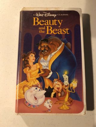 Disney Beauty And The Beast Black Diamond Vhs Rare