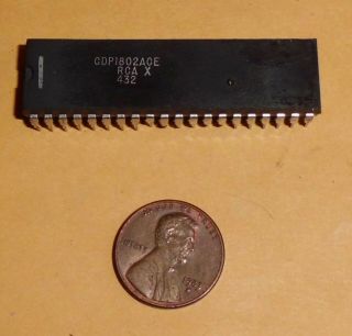 Very Rare Rca Cdp1802ace Cosmac Processor Dip - 40