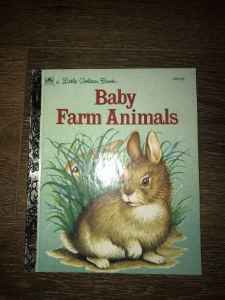 Vintage 1958 Baby Farm Animals A Little Golden Book Children Rare