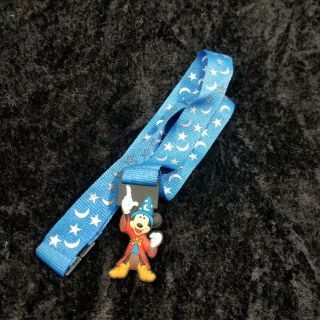 Rare Mickey Mouse Fantasia Disney Store Cast Member Exclusive Lanyard