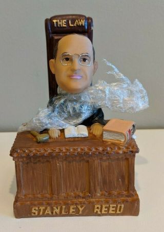 Rare Green Bag Supreme Court Justice Stanley Reed Bobblehead 2014