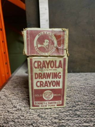 Vtg 1930’s Rubens No.  24 Crayola Drawing Crayons 24 Count Binney Smith Rare
